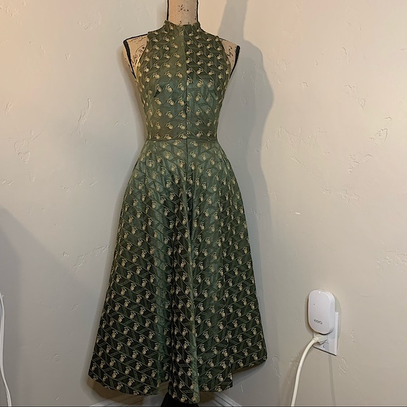 Vintage Dresses & Skirts - Vintage 1940s Pineapple Print Dress size 2